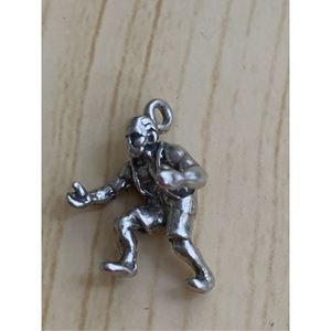 .925 Wrestler Sterling Silver Jewelry Charm #sports